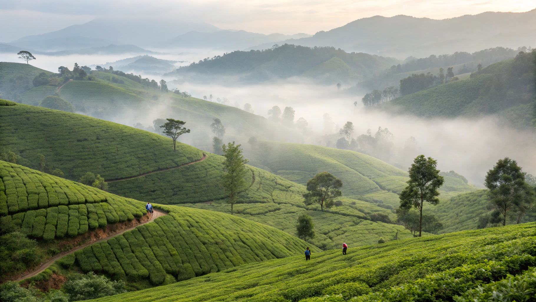 Scenic Kerala highway winding through mountains and lush countryside